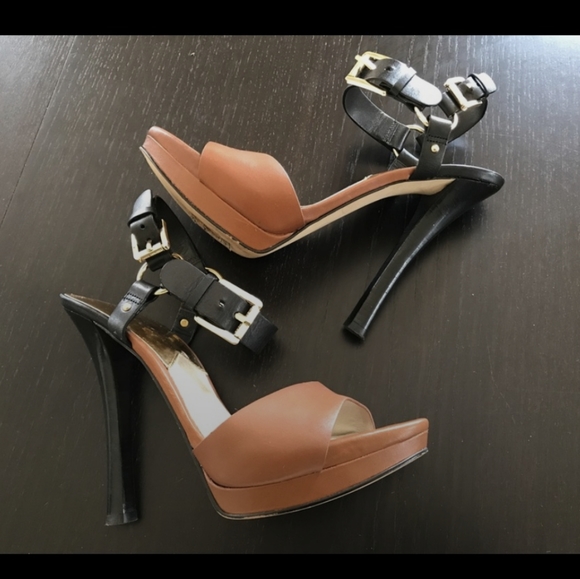 Michael Kors Shoes - Michael Kors Black and Brown High Heels 8M